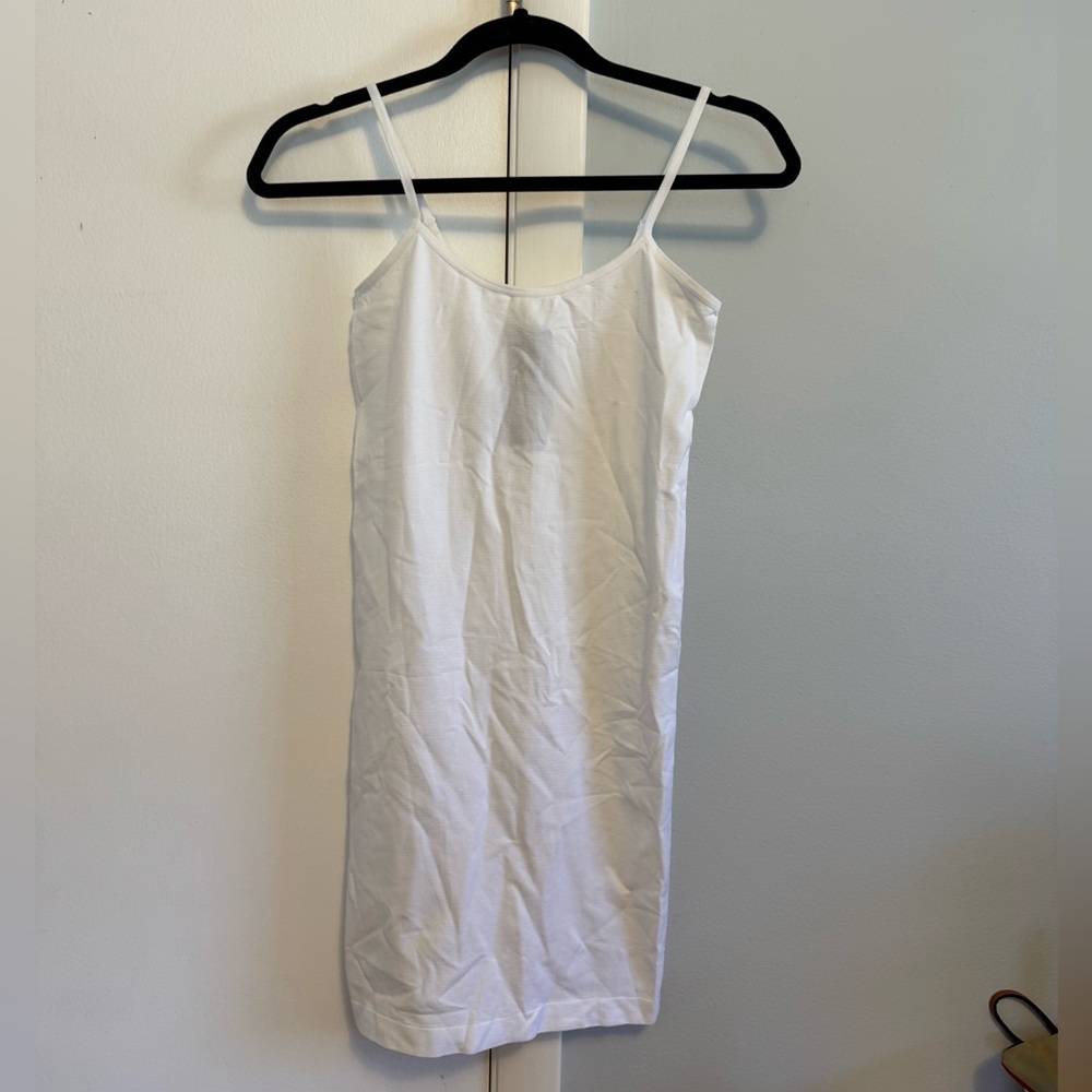 Sofra White Spaghetti Strap slip